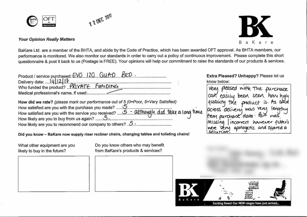 Evo 400 Client Feedback