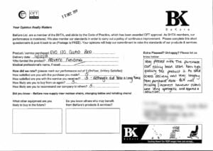 Evo 400 Client Feedback