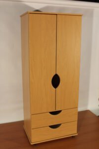 Clearance: Verona CD0 2 Door Wardrobe Beech