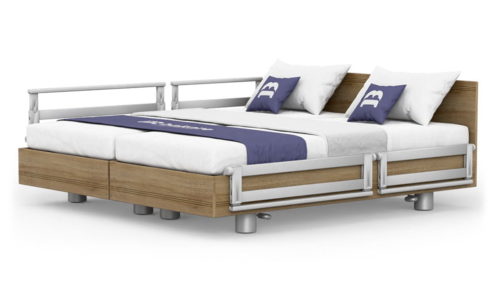 Double Profiling Bed Bello Sonno Adjustable Double Bed for Couples